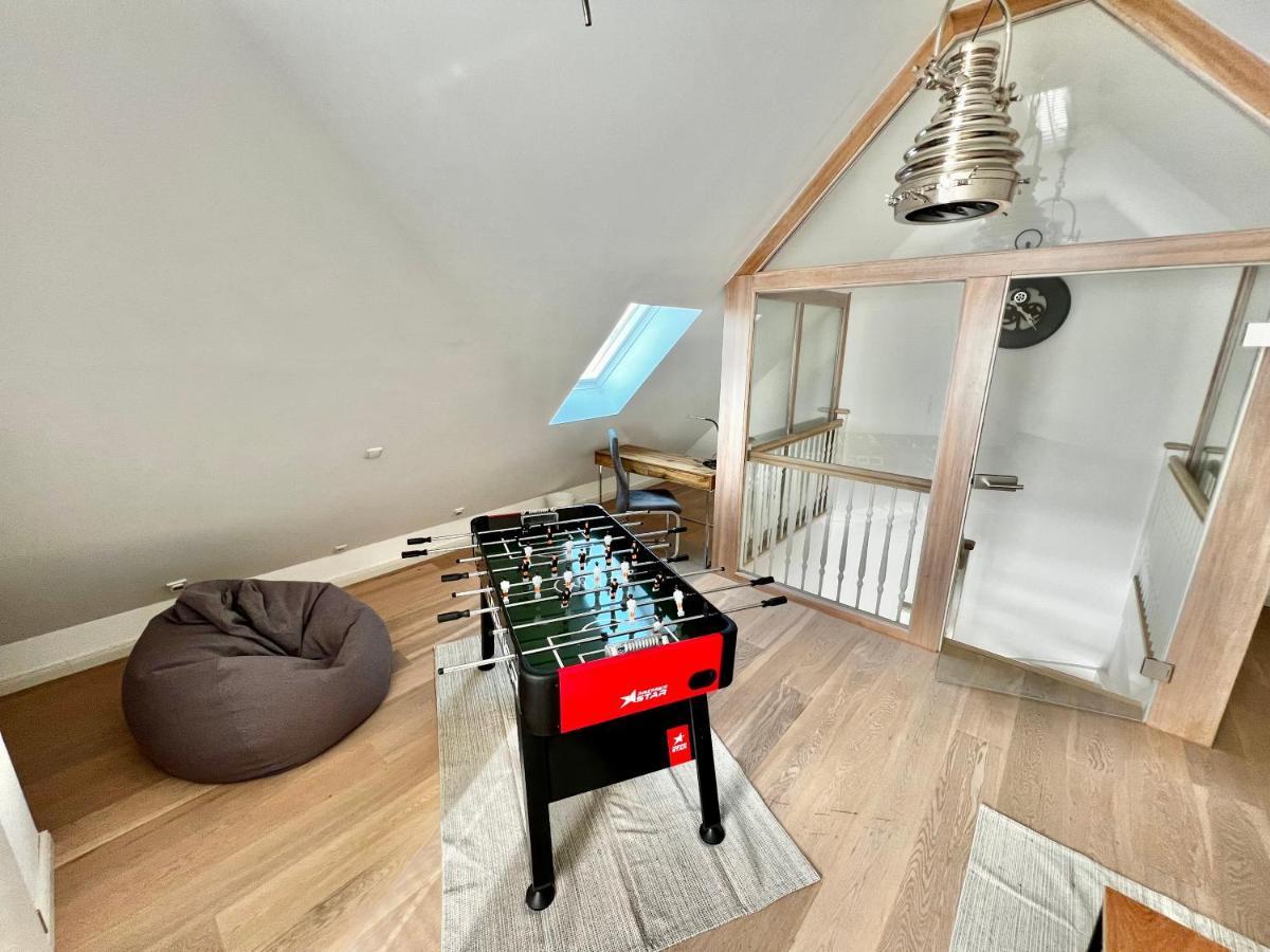 Luxurioese Doppelhaushaelfte Am Gruenen Rande Von Hamburg Appartement Oststeinbek Buitenkant foto